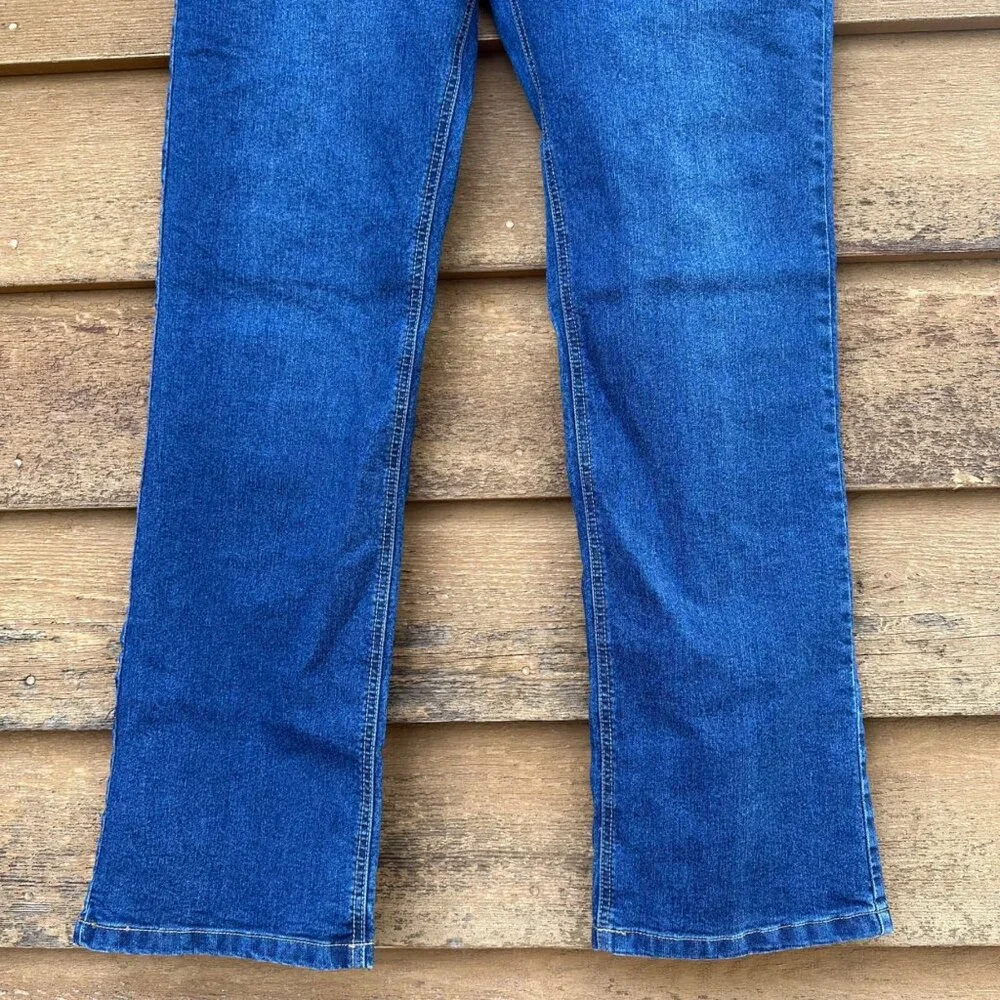 Bcc Jeans Womens Mid-Rise Stretch Denim Straight-Leg Size 10R Blue - Picture 6 of 13